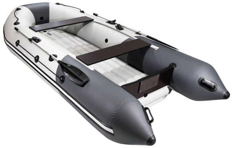 Лодка Таймень NX 3600 НДНД PRO, 3600*1680*465 мм., цвет: серый-графит фото 2