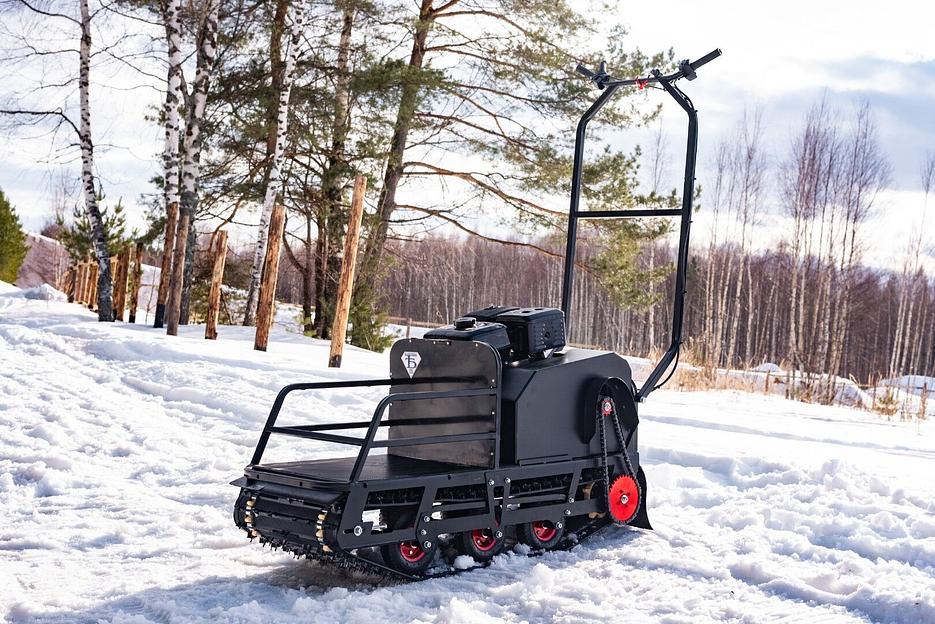 Мотобуксировщик Бурлак М2 LRP, 9 л.с., электрозапуск 1450*510*810 мм. фото 2