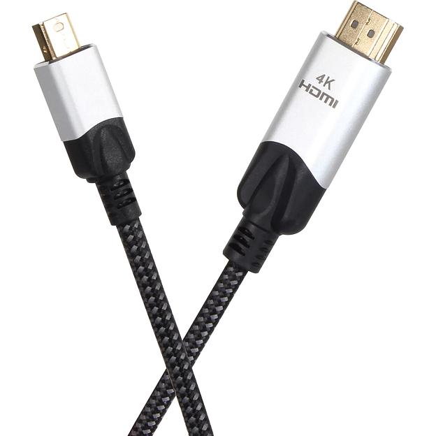 Кабель-переходник miniDisplayPort M-> HDMI M 4K@60Hz 1.8m VCOM (CG615M-1.8M) Кабель-переходник VCOM Mini DisplayPort M/HDMI M (CG615M-1.8) фото 4