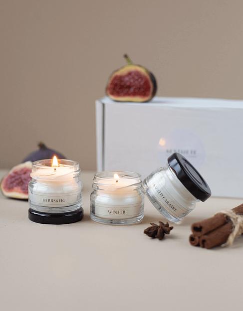 Подарочный набор свечей Aesthete Home «3 Candles mini» ОПТ фото 2