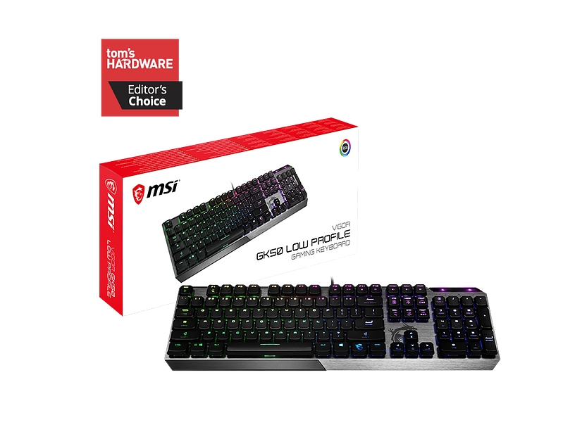 Клавиатура MSI Vigor GK50 LOW PROFILE RU фото 1