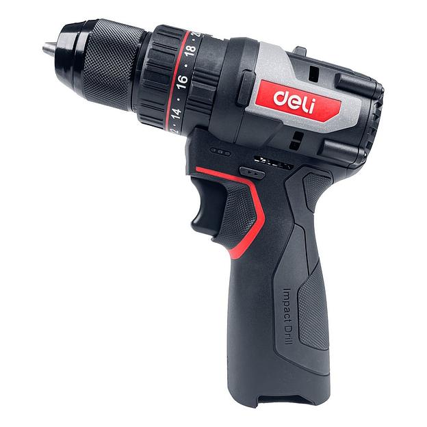 Дрель-шуруповерт аккумуляторная Deli DC120 (2 АКБ*2Ач+ЗУ, 20В, 45Нм, сумка) фото 2