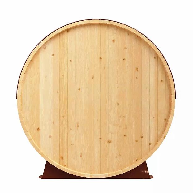 Круглая баня-бочка «Premium» из кедра с электрической печью фото 8