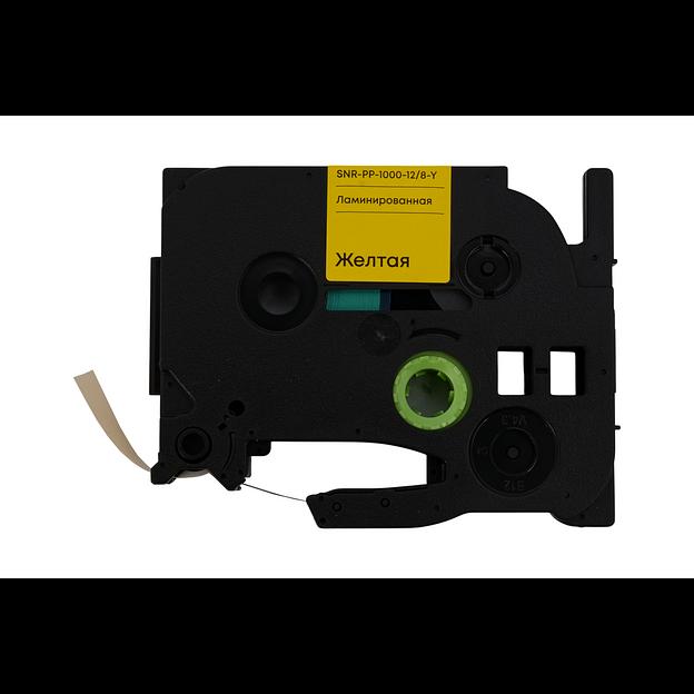 Лента для принтера SNR-HLP-1000P, 12мм, 8м, цвет желтый фото 1