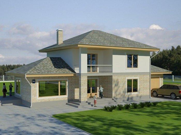 Проект каркасного дома «КД-224-20» под ключ фото 2