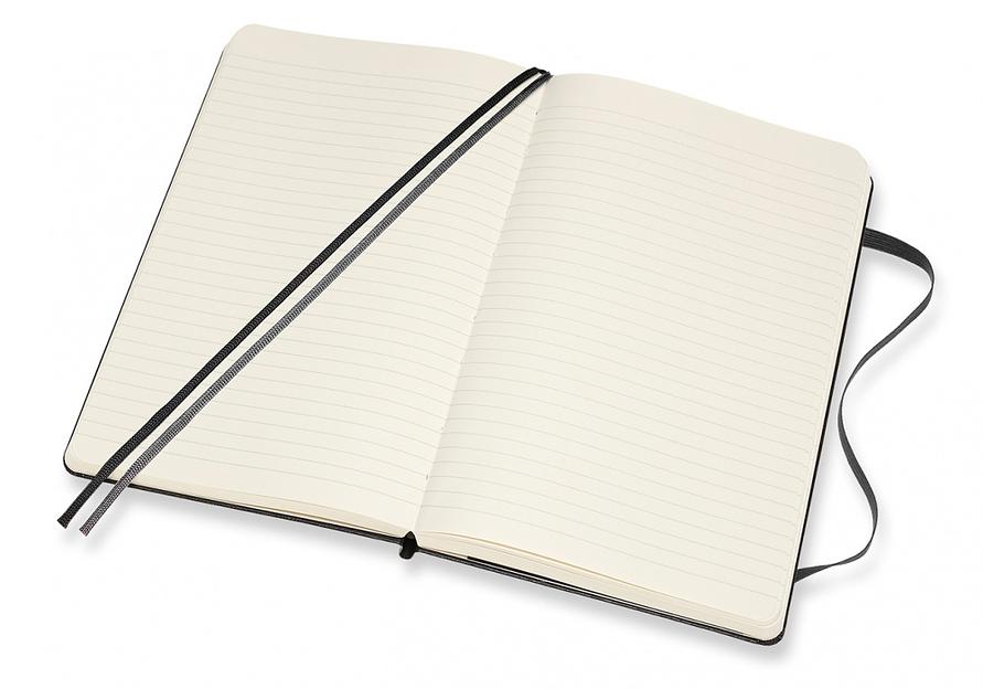 Блокнот Moleskine CLASSIC EXPENDED QP060EXP Large 130х210мм 400стр. линейка твердая обложка черный фото 4