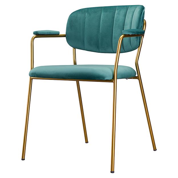 Стул Eirill, велюр, темно-зеленый фото 1