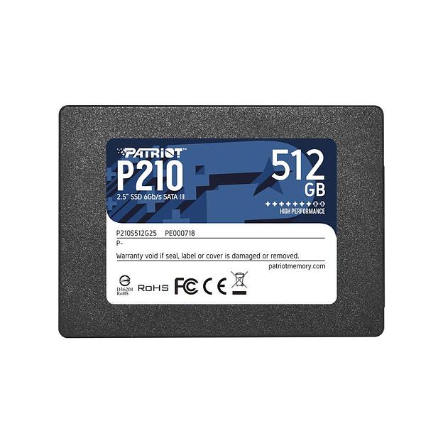 SSD жесткий диск SATA2.5" 512GB P210 P210S512G25 PATRIOT фото 1