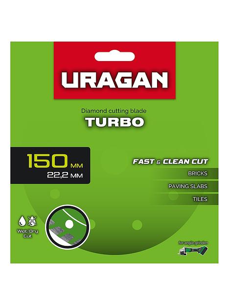 URAGAN TURBO 150 мм, диск алмазный отрезной сегментированный (36706-150) фото 3