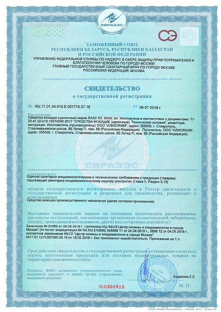 Щелочное пенное средство BASE S4 (опт) фото 2