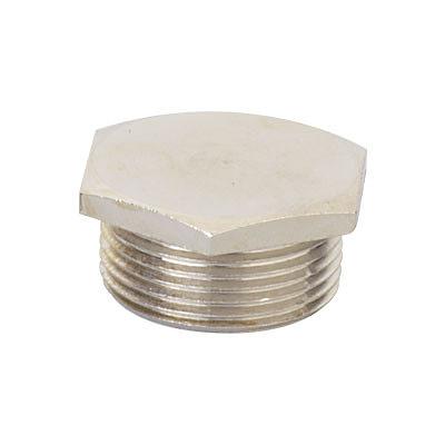 Заглушка M20x1,5, никелированная латунь фото 1