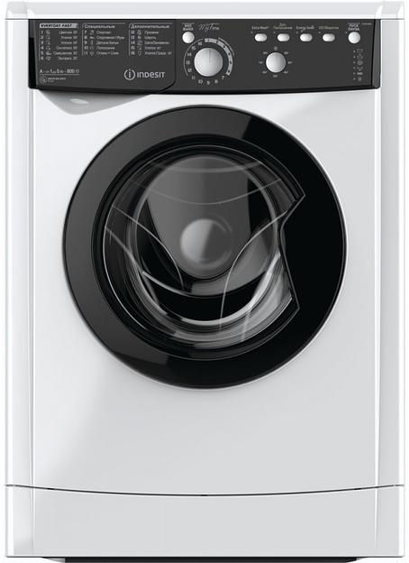 Стиральная машина Indesit EWSB 5085 BK CIS класс: A загр.фронтальная макс.:5кг белый фото 1