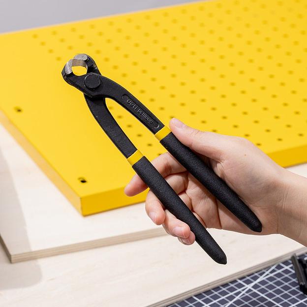 Клещи монтажные вязальные Deli DL111009 250мм, высокоуглеродистая сталь, прорезиненные рукоятки фото 6