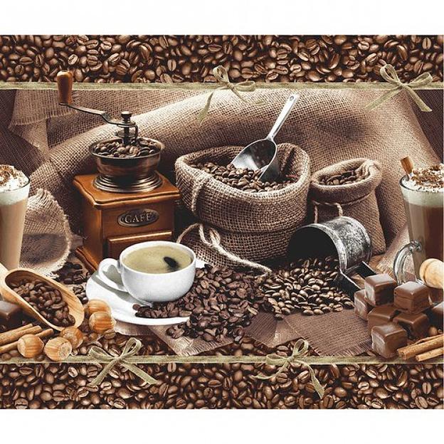 Полотно вафельное 50 см арт.60 «Арабика» ОПТ фото 1