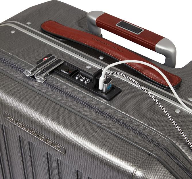Чемодан Piquadro PQ-LM BV6552PQLM (BV6552PQLM/NCU) 44.5x40x22см 28л. 3.75кг. поликарбонат серый глянц. фото 5