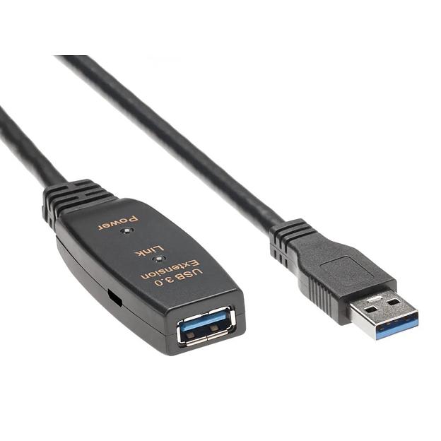 AOpen ACU827A-15M Кабель-адаптер USB3.0-repeater, удлинительный активный Af> 15м iOpen (Aopen/Qust) [4895182217355] фото 1