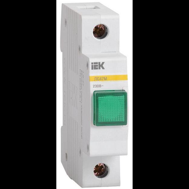 Лампа сигнальная ЛС-47М зел. IEK MLS20-230-K06 фото 1