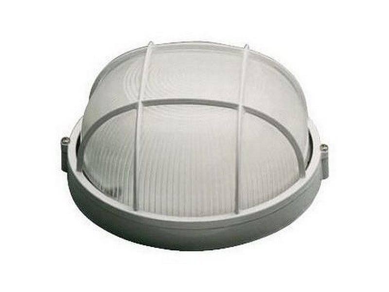 Светильник НПБ1302 белый/круг с решеткой 60Вт IP54 фото 1