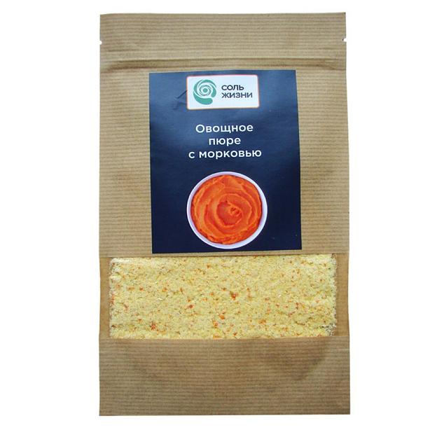 Овощное пюре быстрого приготовления Соль Жизни «БиоБистро» с морковью, 150 г ОПТ фото 1