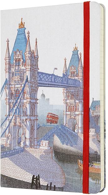 Блокнот Moleskine LIMITED EDITION I AM LONDON LEQP060IAMLO Large 130х210мм 240стр. слоновая кость страницы линейка твердая обложка подар.кор. белый фото 5