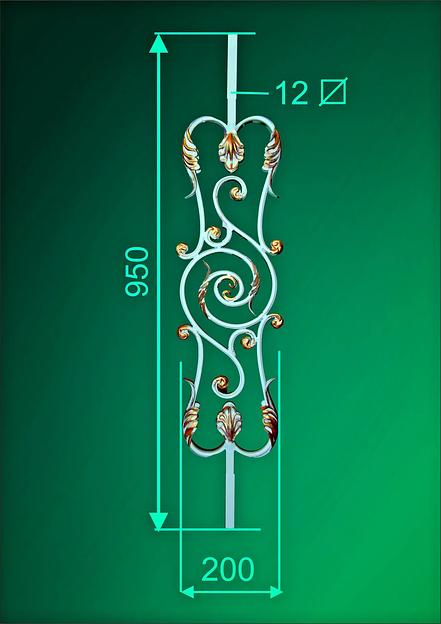 Балясина Metall Expert кованая, код БС-07 фото 2