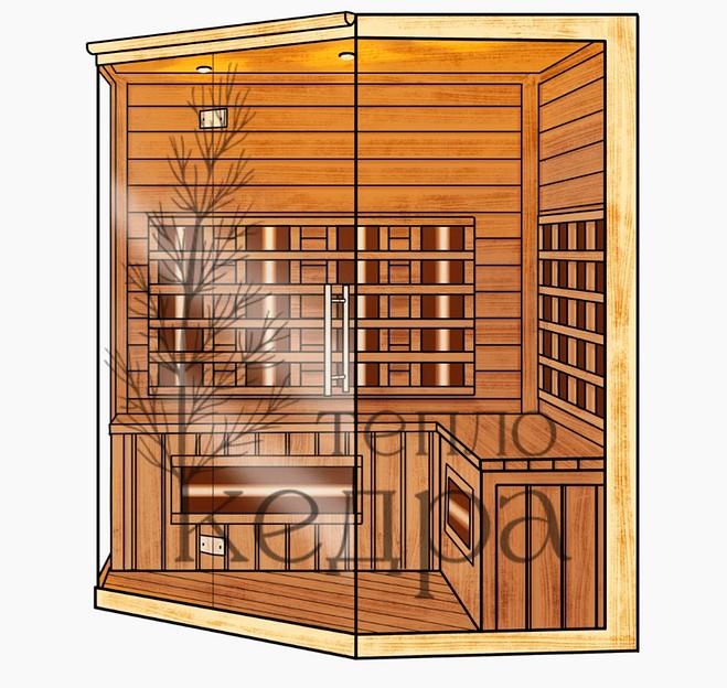 Сауна ИК №4 «Универсальная» с керамическим нагревателем ОПТ фото 4