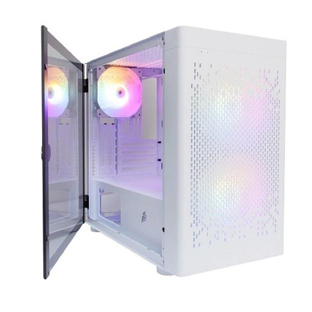 Корпус 1STPLAYER DK D3-B White / mATX / 1x120mm & 2x140mm LED fans inc. / D3-B-WH-2F1P-W-1F1-W фото 1
