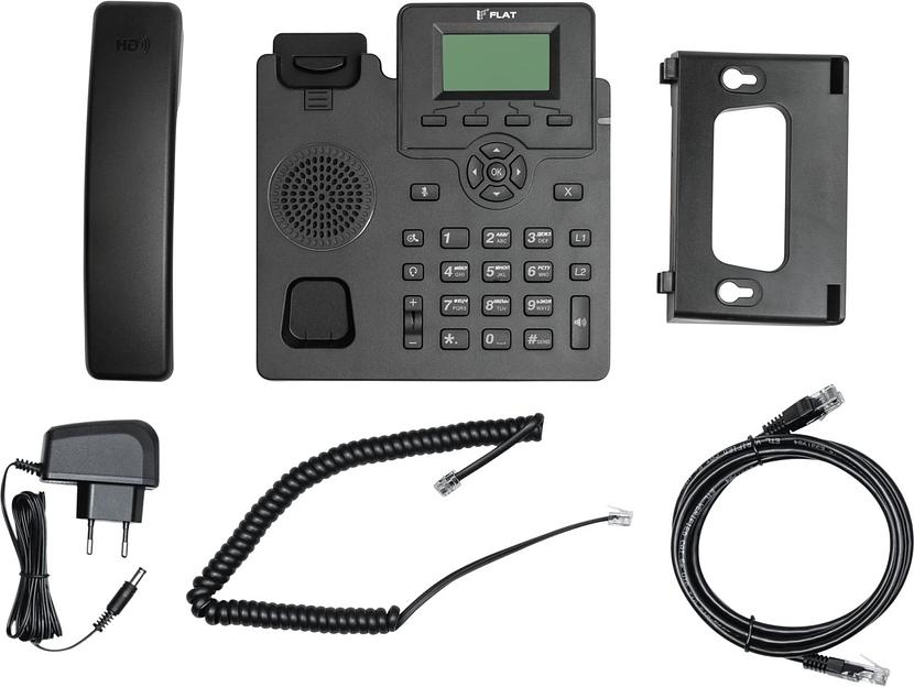 Телефон IP Флат Flat-Phone-C10 черный фото 4