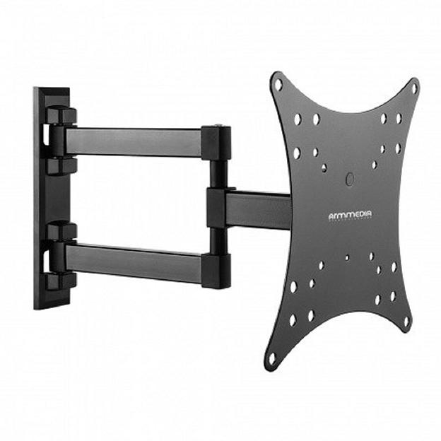 Arm Media MARS-04 черный 20"-43" макс.20кг настенный поворот и наклон фото 1