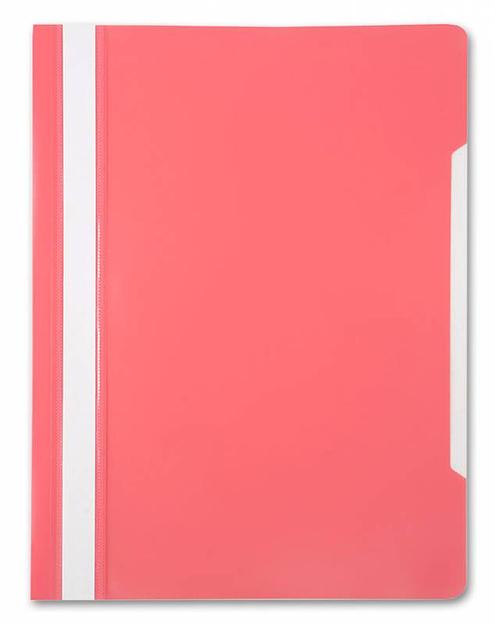 Папка-скоросшиватель Бюрократ -PS20PINK A4 прозрач.верх.лист пластик розовый 0.12/0.16 фото 1