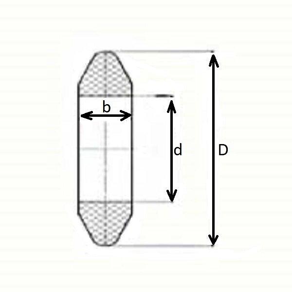 Амортизирующие ролики для конвейера, внешний диаметр 300 мм, внутренний 159 мм фото 3
