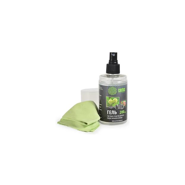 Чистящий набор Cactus CS-S3004, 200 мл, 1 шт для экранов и оптики фото 1