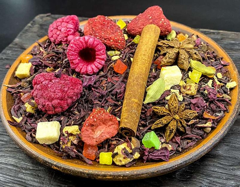 Авторский чай «Малиновый глинтвейн» ОПТ фото 2