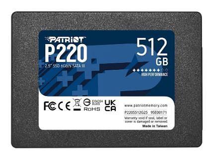 Накопитель SSD Patriot SATA III 512Gb P220S512G25 P220 2.5" фото 1