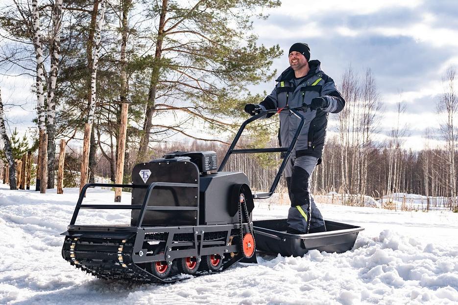 Мотобуксировщик Бурлак М2 LRP, 15 л.с., электрозапуск 1450*510*810 мм. фото 6