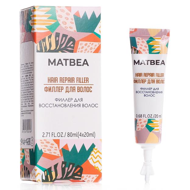 Matbea cosmetics филлер для восстановления волос, 80 мл (4*20 мл) фото 1