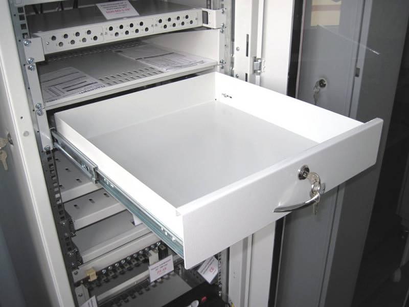 Ящик выдвижной для документации ЦМО ТСВ-Д-3U.450 3U 19" 450мм серый (упак.:1шт) фото 1