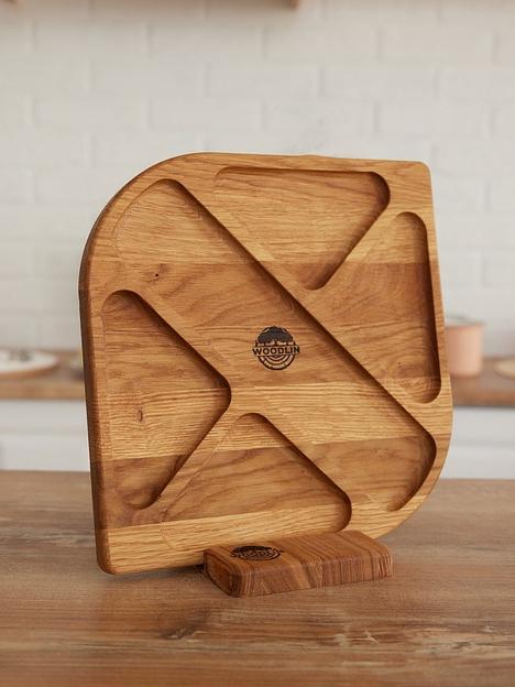 Менажница деревянная Woodlin «Парино» 28х28 см ОПТ фото 1