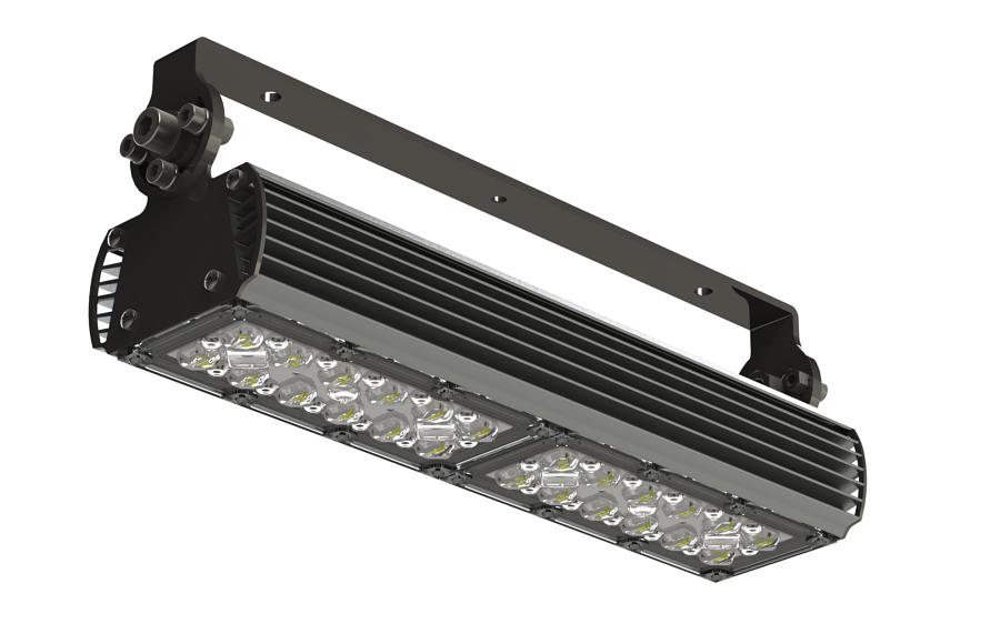 Профессиональный промышленный светильник на скобеМПС-451СС-Н, 45 Вт, IP54/IP67 ОПТ фото 1