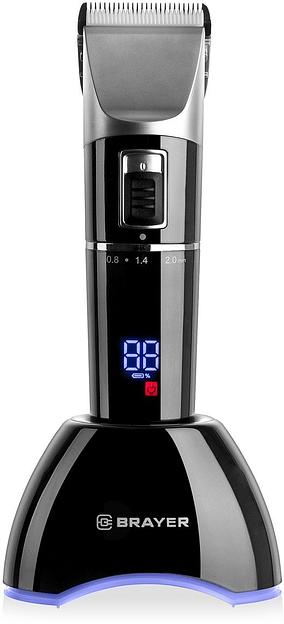 Машинка для стрижки Brayer 3402BR черный (насадок в компл:4шт) фото 1