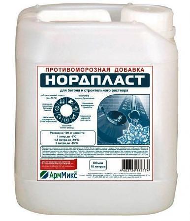 Добавка для бетона противоморозная Нордпласт до - 15 гр.С фото 1