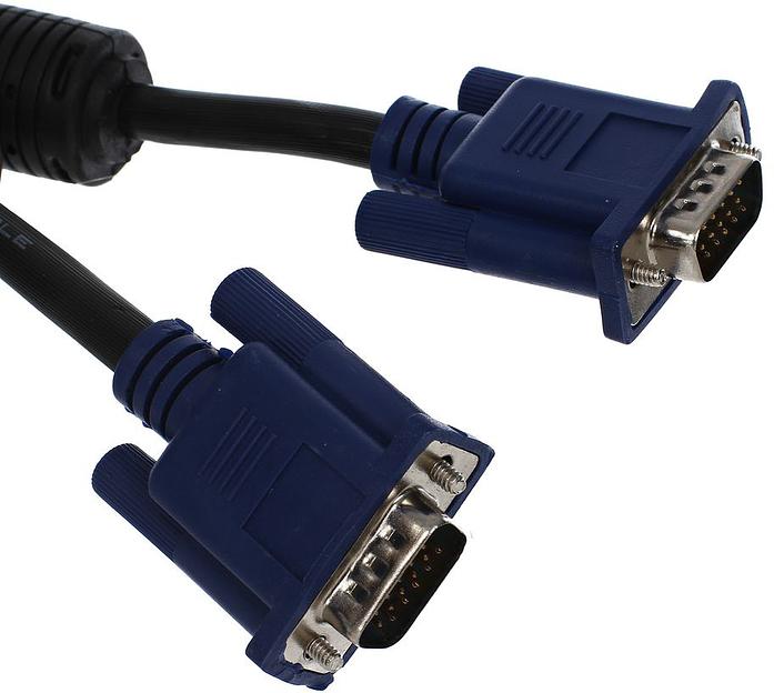 VCOM VVG6448-3M(O) Кабель монитор-SVGA card (15M-15M) 3.0м 2 фильтра [06937510840533] фото 2