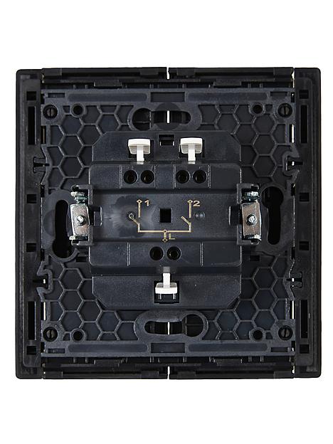 FORTE&PIANO Выключатель 2-клавишный 10А FP105 черный IEK фото 3