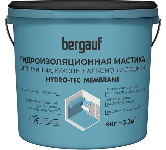 Гидроизоляционная мастика Bergauf «Hydro-Tec Membrane» 4 кг ОПТ фото 1