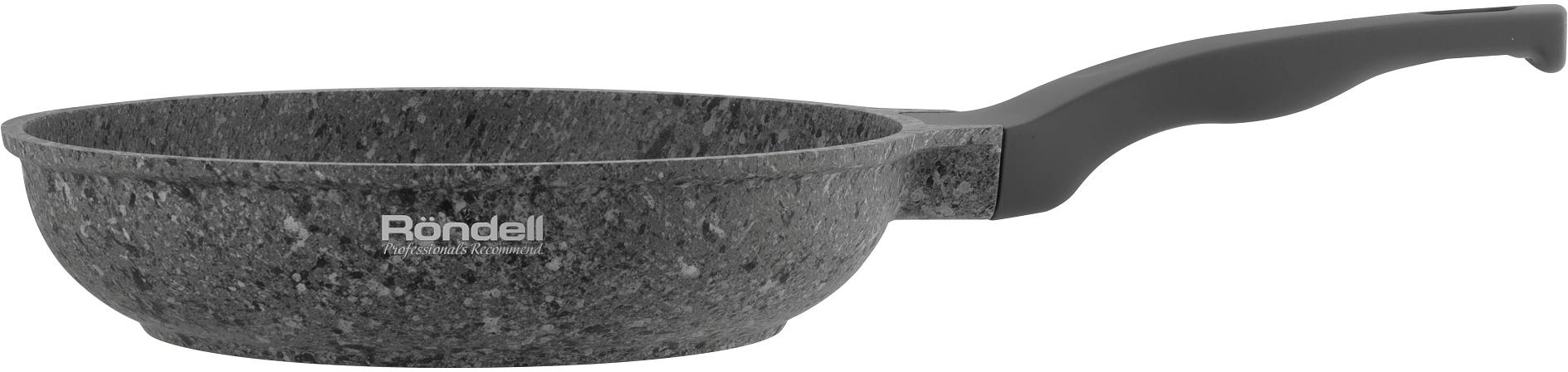Сковорода Rondell Granit Carrara RDA-1846 круглая 28см покрытие: Quantum2 ручка несъемная (без крышки) серый фото 2