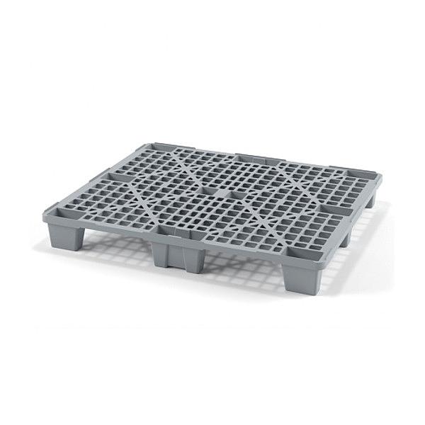 Поддон перфорированный пластиковый Plast 1200x1000x135 на ножках серый фото 1