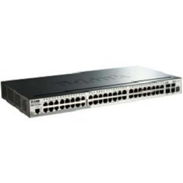 D-Link DGS-1510-52X/A2A PROJ Настраиваемый L2+ стекируемый коммутатор с 48 портами 10/100/1000Base-T и 4 портами 10GBase-X SFP+ фото 1