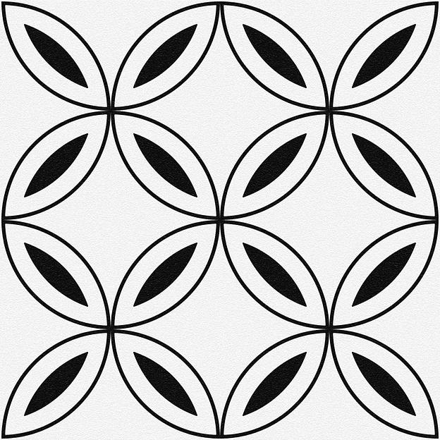 Керамогранит CERSANIT Stream 298x298 лепестки белый 14546 (SM4A055) цена за м2 фото 1