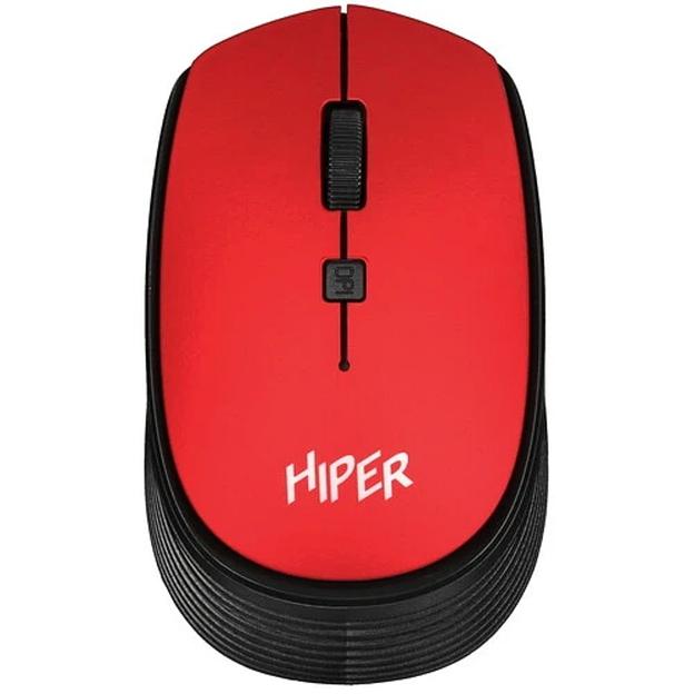 Мышь HIPER беспроводная HOMW-082 {1600dpi, красный, USB, 4кнп} фото 1