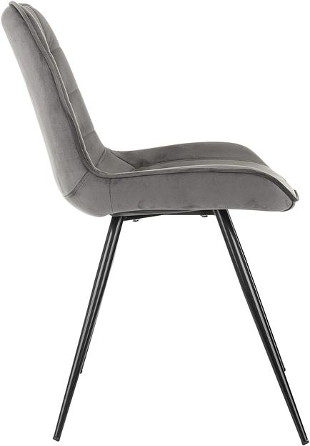 Стул для дома Бюрократ CH-K2_2 комплект 2шт т.серый Holland 18 металл черный на ножках (CH-K2_1/HL18_2) фото 6